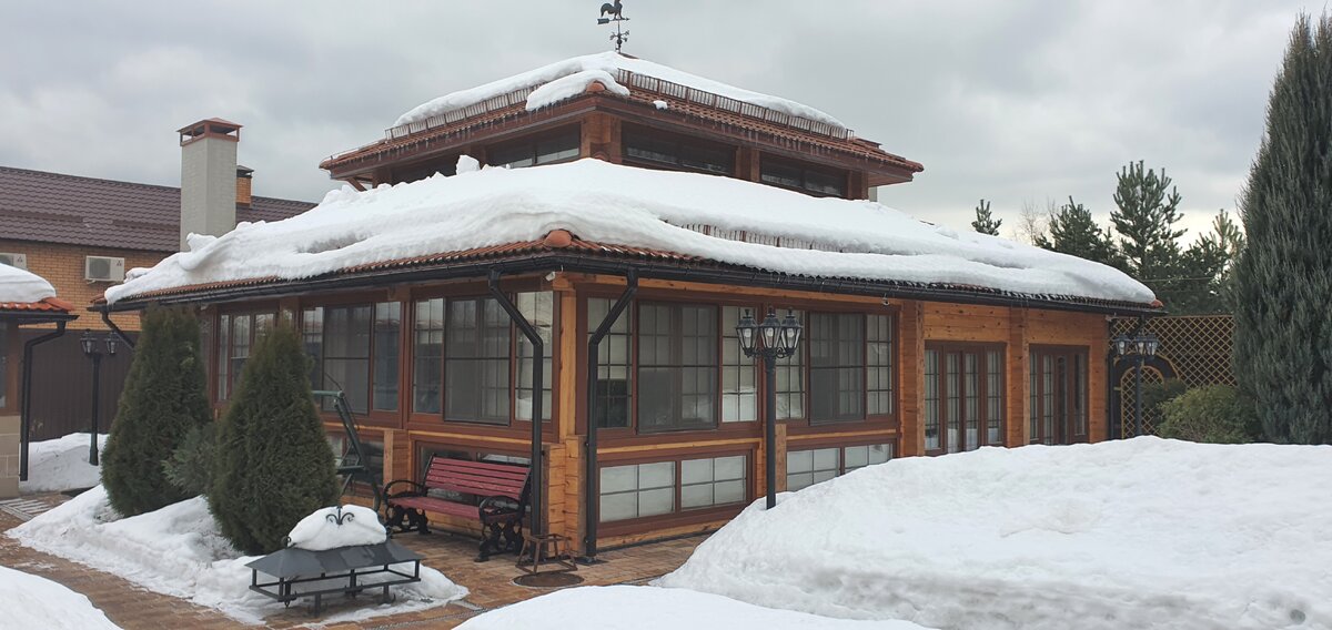 Беседка из финского клеёного бруса