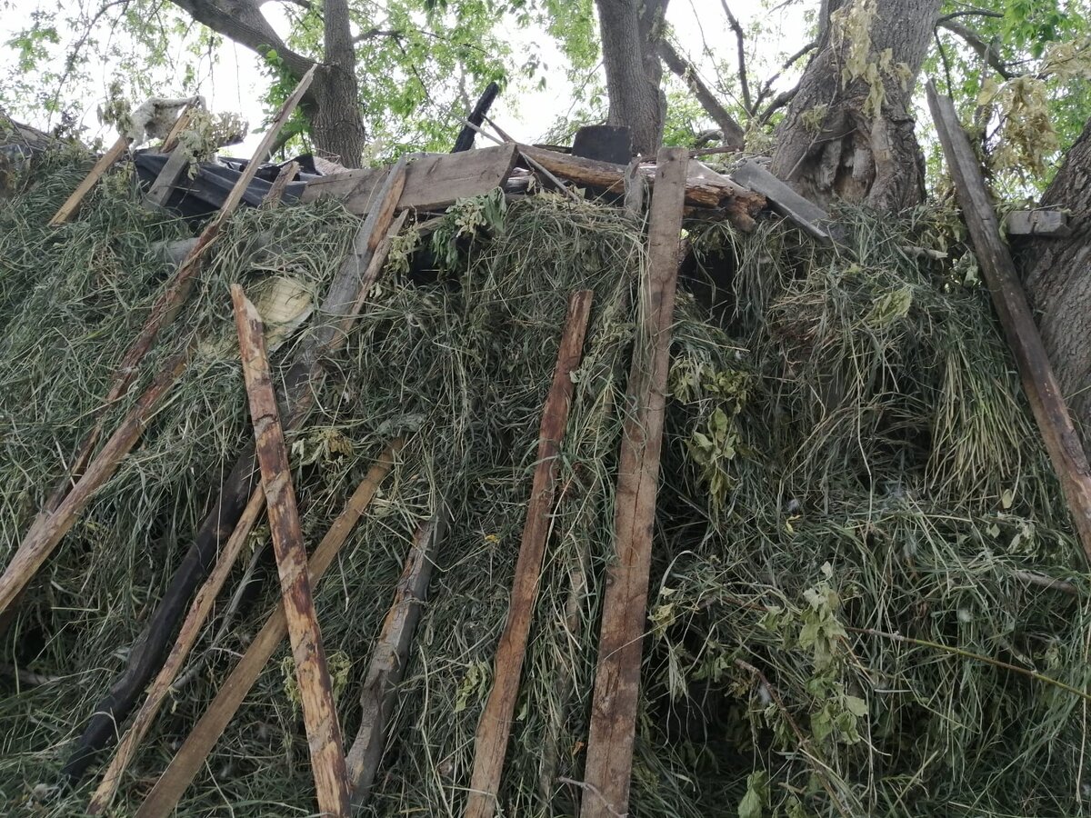 Теперь так выглядит шалаш 