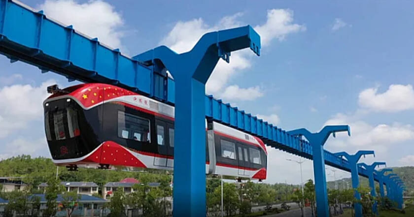 китайский монорельс маглев "Радуга"