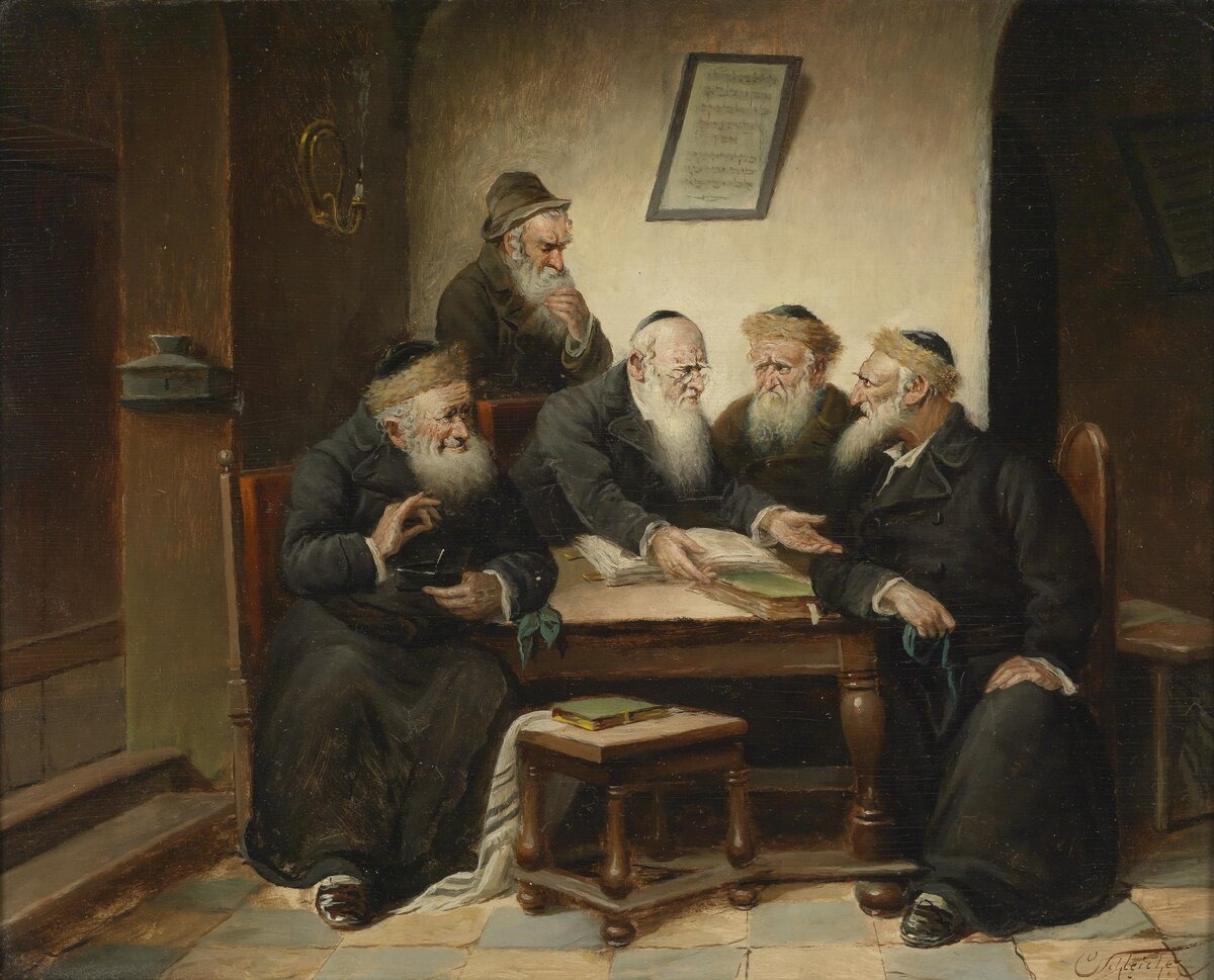 Cölestin Schleicher. Beim Rabbi