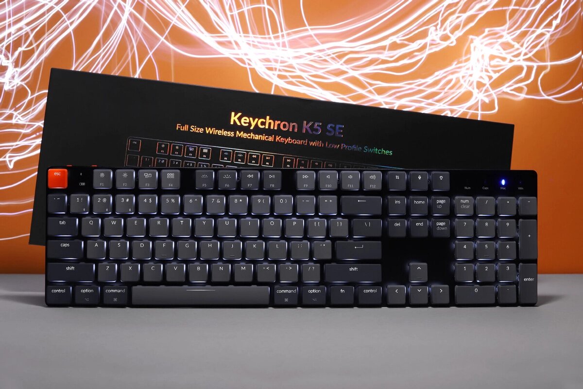 Обзор Keychron K5SE - лучшая беспроводная механическая ультратонкая  клавиатура | GoHa.Ru | Дзен