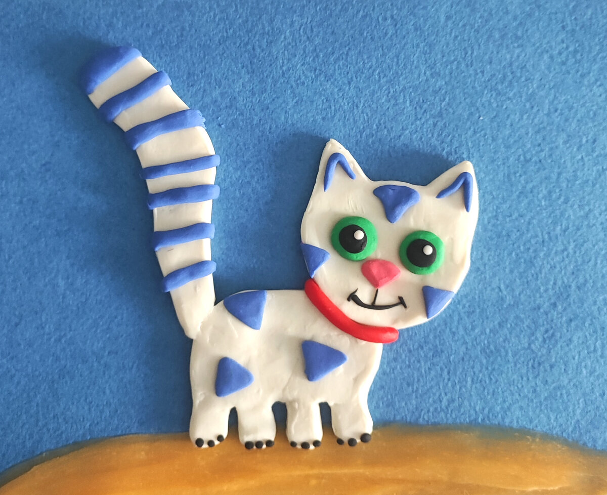 Котик из пластилина