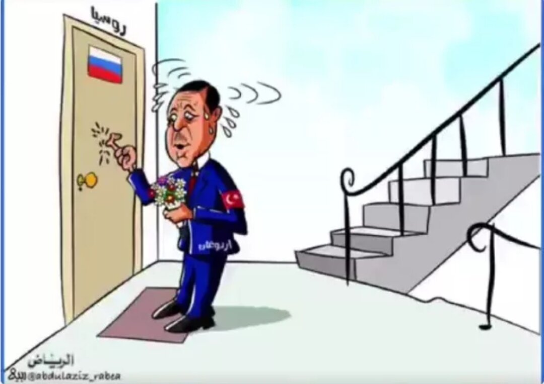 Эрдоган на двух стульях карикатура