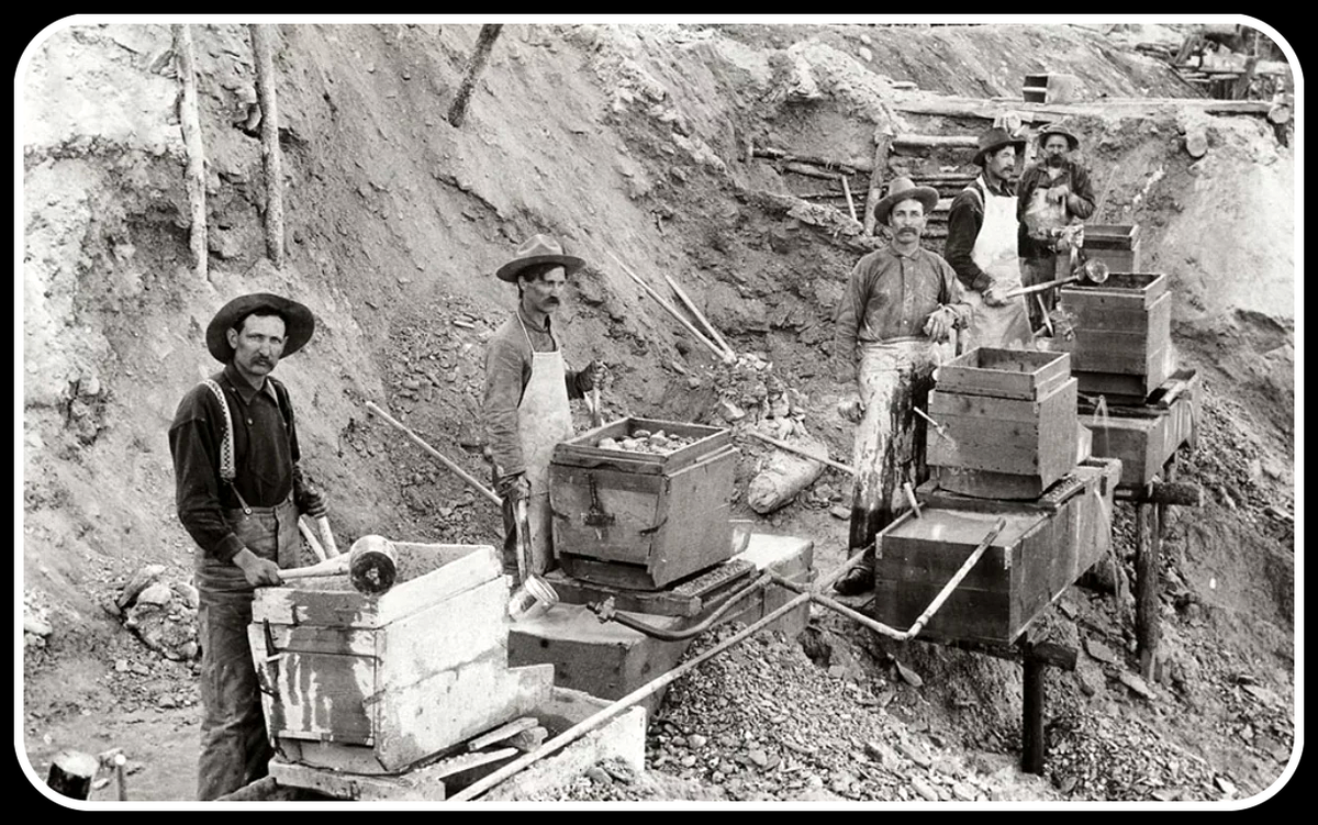Добыча золота на Аляске - 1901год