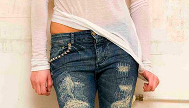 Рваные джинсы своими руками: фото поэтапного создания с кружевом