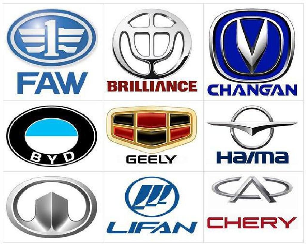 Эмблемы китайских автомобилей легковых с названиями фото