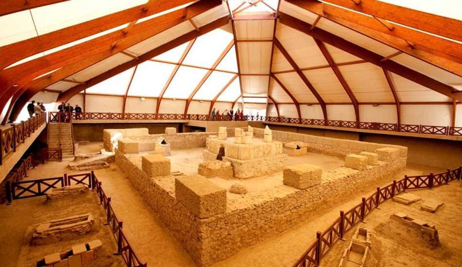 один из залов Археологического парка Виминация
