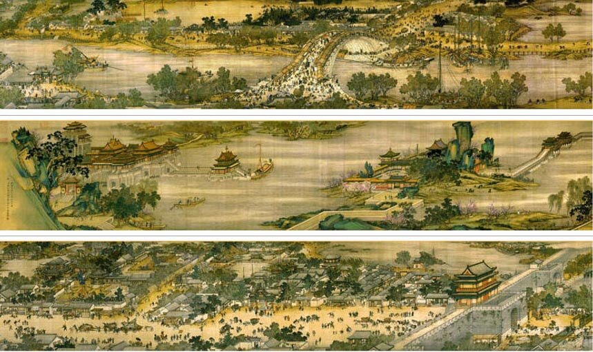 Картина "Вдоль реки во время фестиваля Цинмин" https://www.ancient-origins.net/artifacts-other-artifacts/5-meter-long-ancient-scroll-painting-one-most-precious-treasures-china-020537