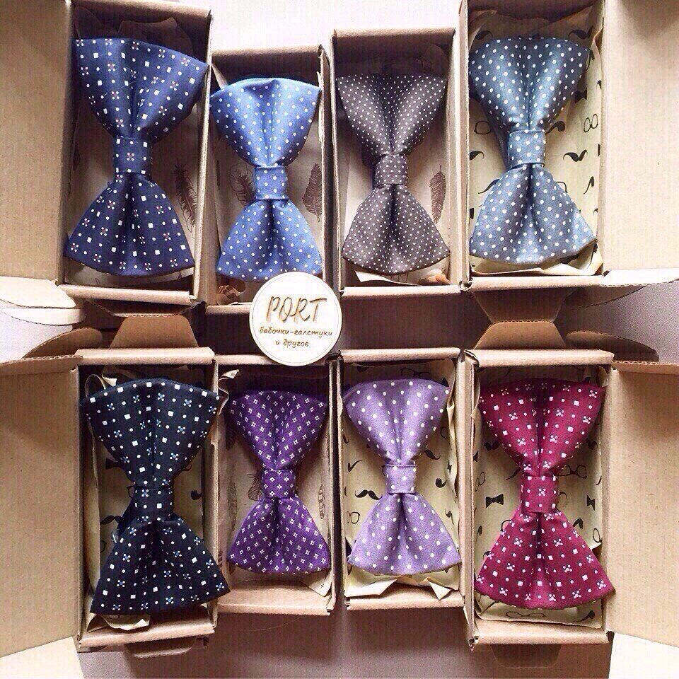 Статичные галстуки - бабочки