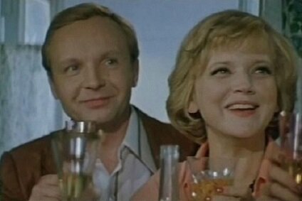 Андрей Мягков с женой Анастасией Вознесенской