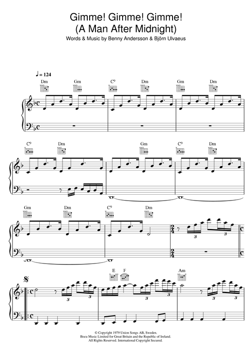 Gimme gimme gimme a man. ABBA Gimme Gimme Gimme. Gimme Gimme Gimme a man after Midnight. ABBA Gimme Gimme Gimme Ноты. Gimme Gimme ABBA Ноты для фортепиано.