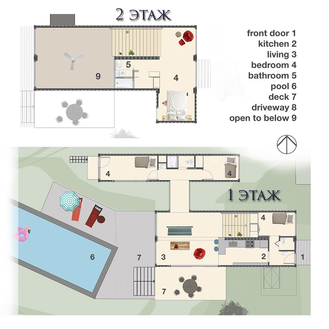 Планировки этажей. Фото из открытых источников.