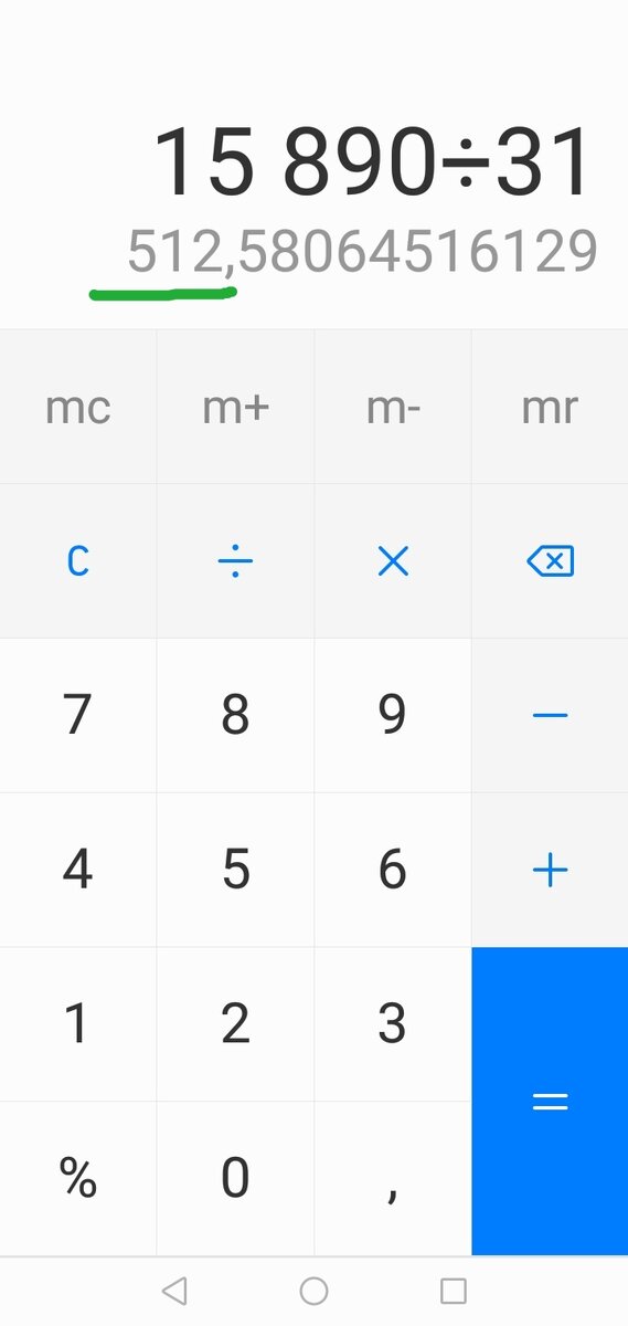 Зарплату поделили на 31 день, получилось 512 рублей в день. Это лучше делать после оплаты всех обязательных платежей. 