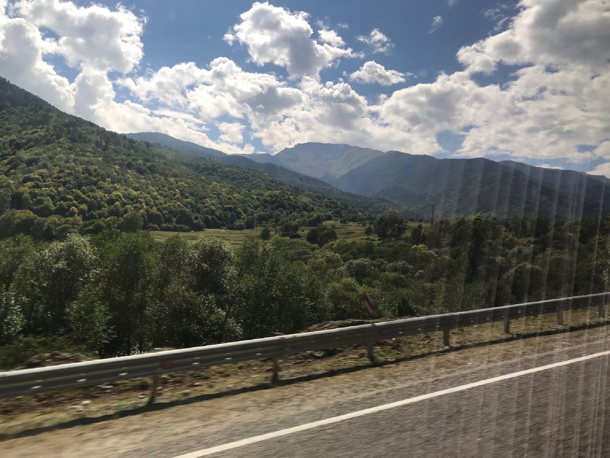 Так выглядит дорога на Домбай