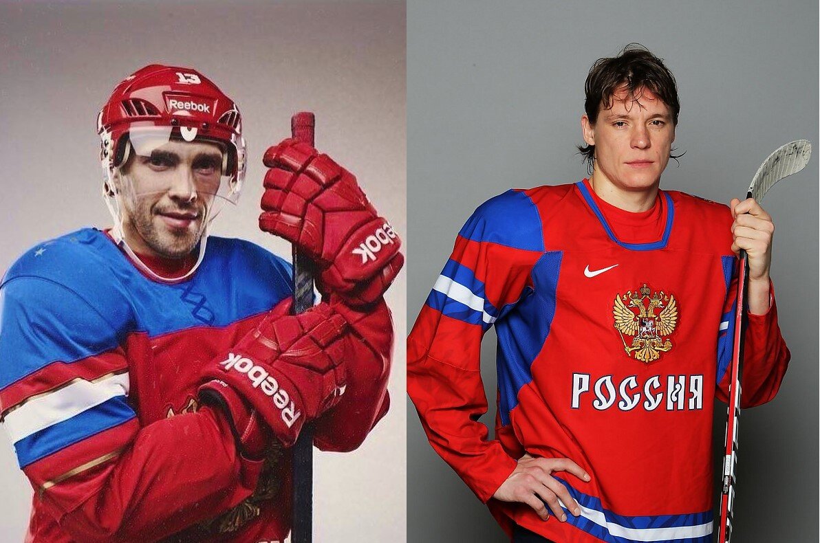 Павел Дацюк ХК " Автомобилист"                                          Александр Сёмин " Витязь"