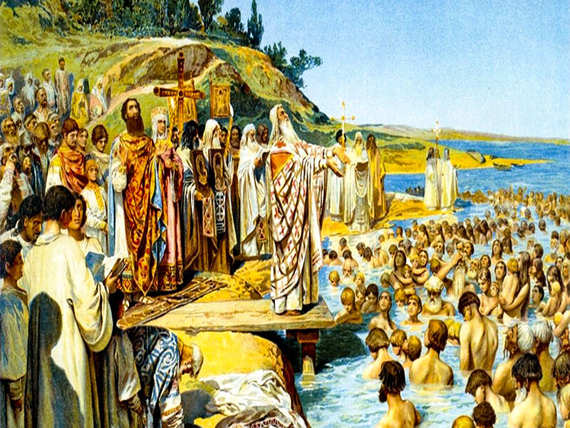 Крещение князя владимира картина