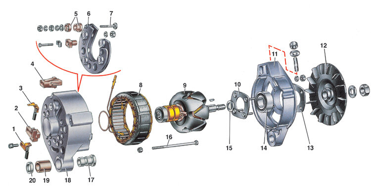Детали генератора