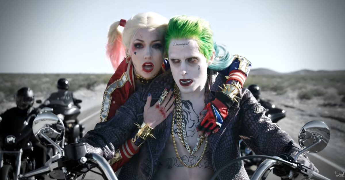 На Хэллоуин они как-то нарядились в Харли Квин и Джокера. Кадр из Suicide Squad Parody by The Hillywood Show®