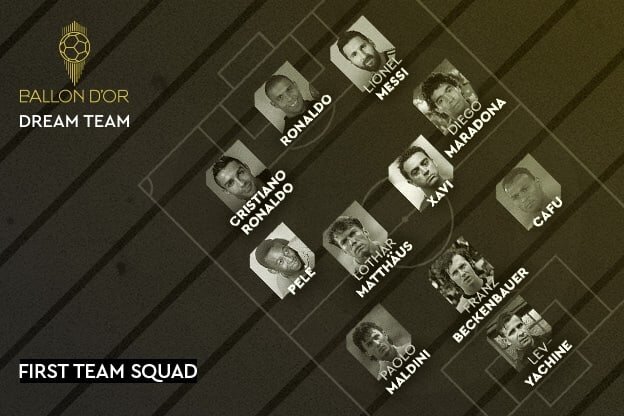 Сборная всех времён, по версии журнала "France footbal"