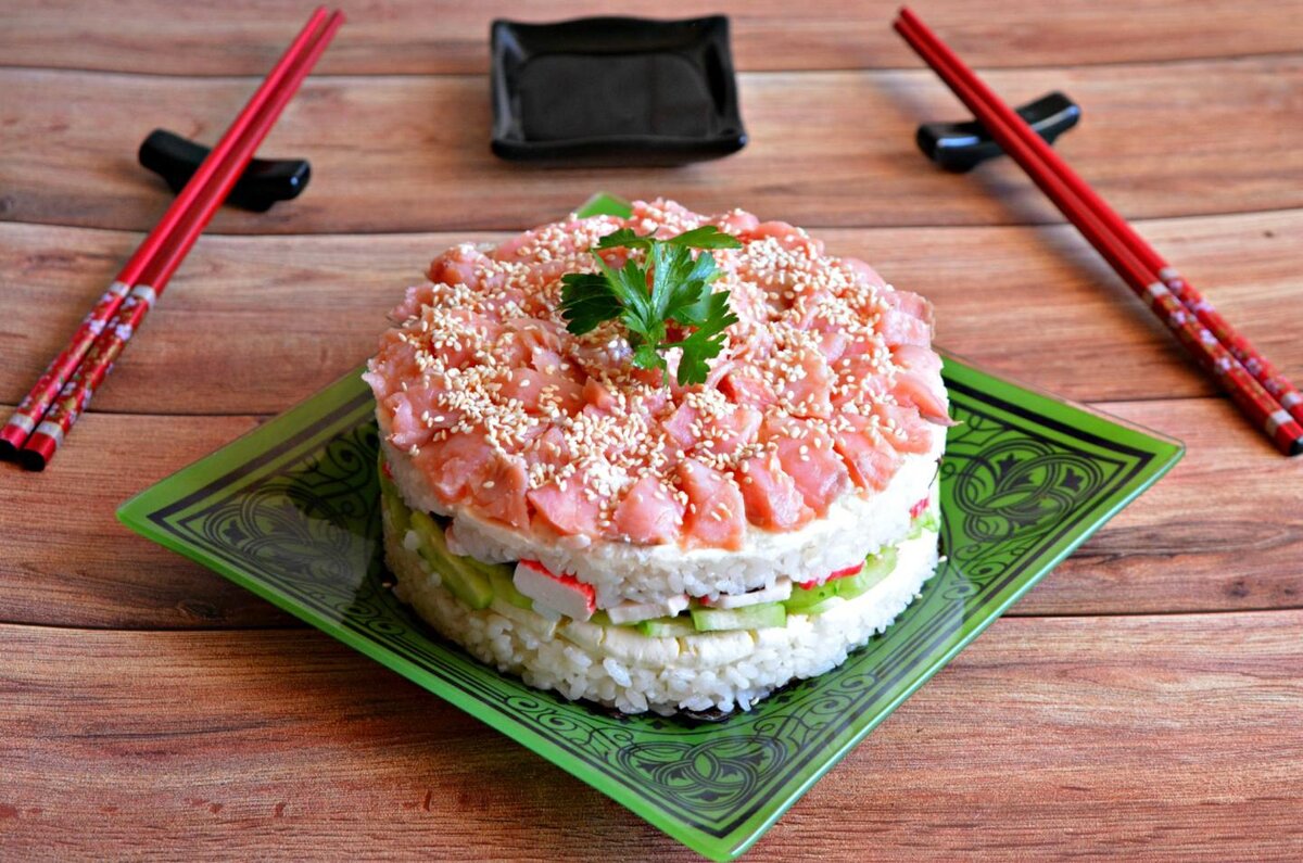 Рецепт суши с крабом запеченные фото 111