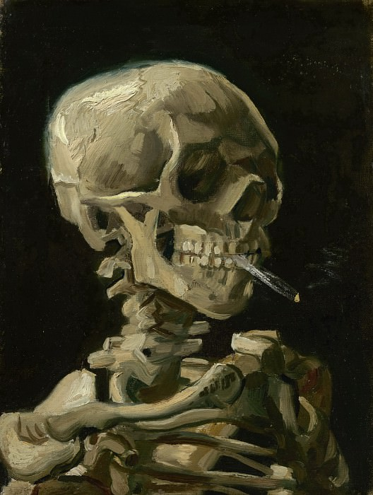 "Череп с сигаретой" 1886 г.