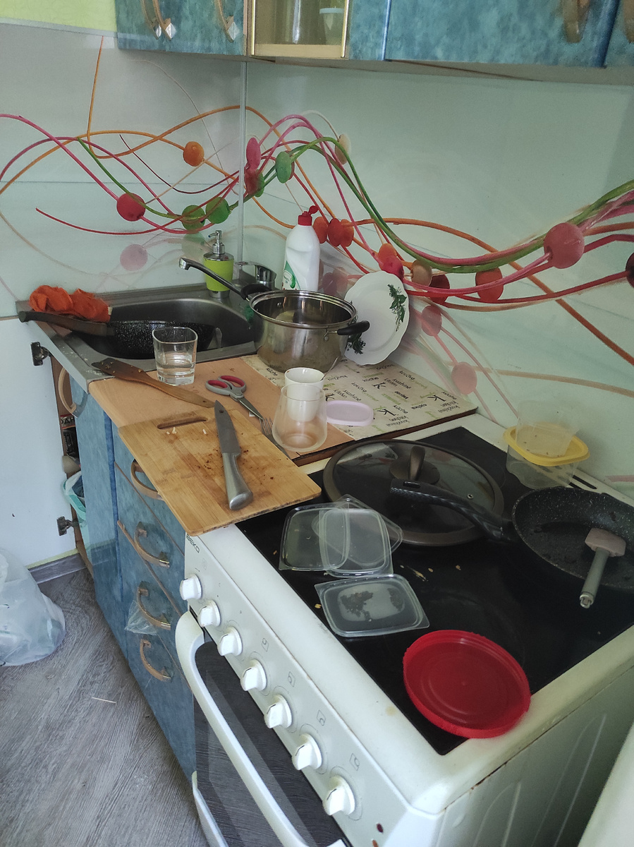 Мытьё посуды: фронт работы