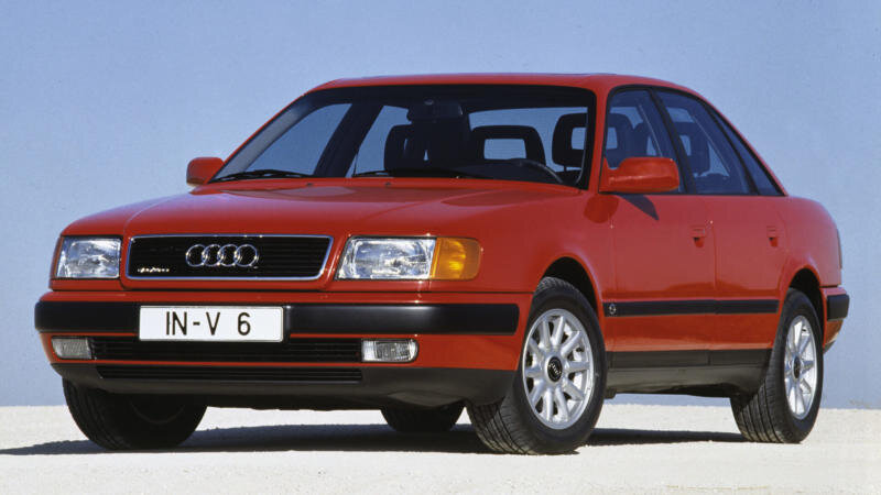 молдинг бампера переднего для Audi 100 C4, 1991 - 1994 гг. (4A08072213FZ, 4A0807221)