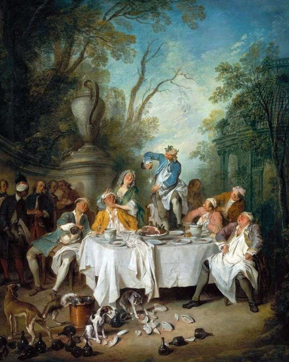 🎨Картина французского живописца Никола Ланкре “Застолье на природе”