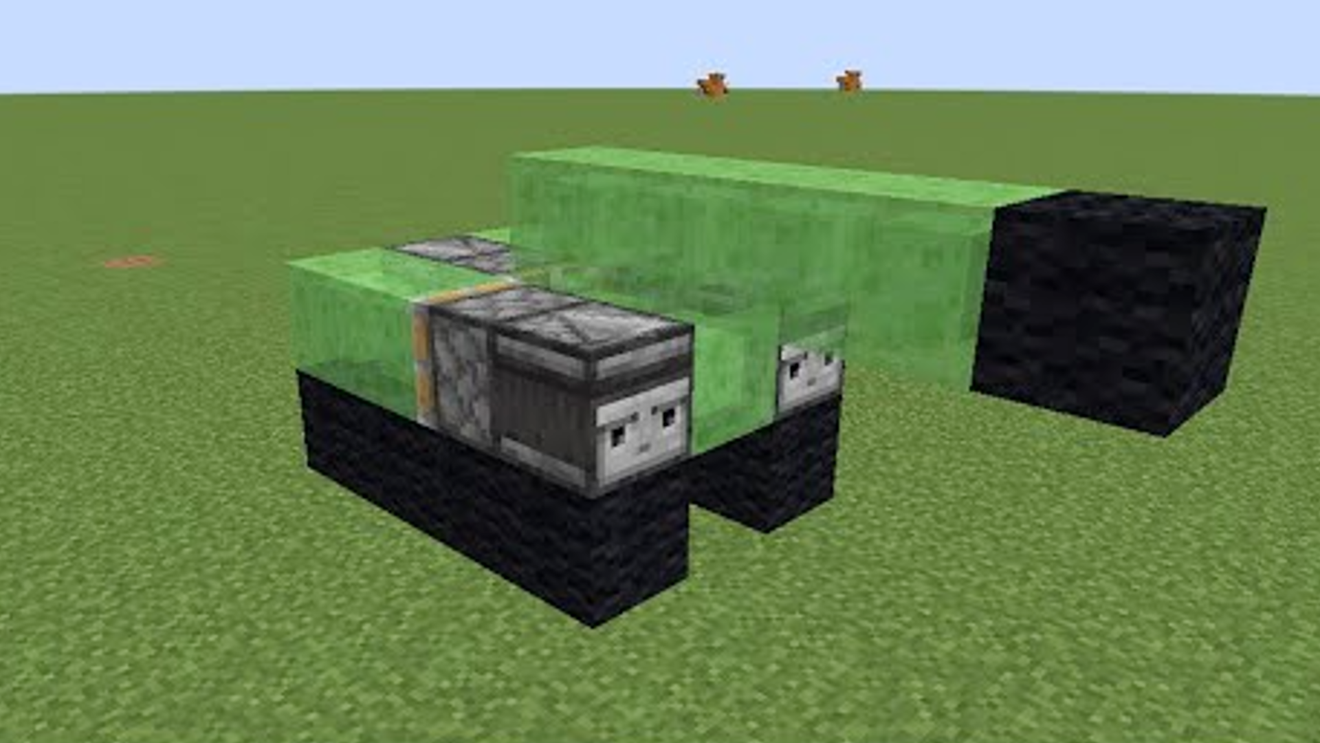 Самодвижущиеся аппараты на блоках слизи — Minecraft Wiki