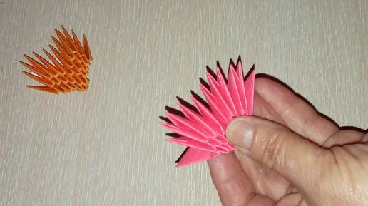 Модульное оригами Сердце - схема сборки, видео