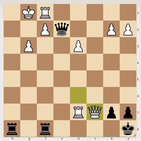 У белых 3 лишние пешки. И белые готовы поставить мат в 1 ход. Но черные   начинают и выигрывают (ставят мат в несколько ходов). Ставьте лайк и будут новые интересные задачи. Решение смотрите далее. 1.
