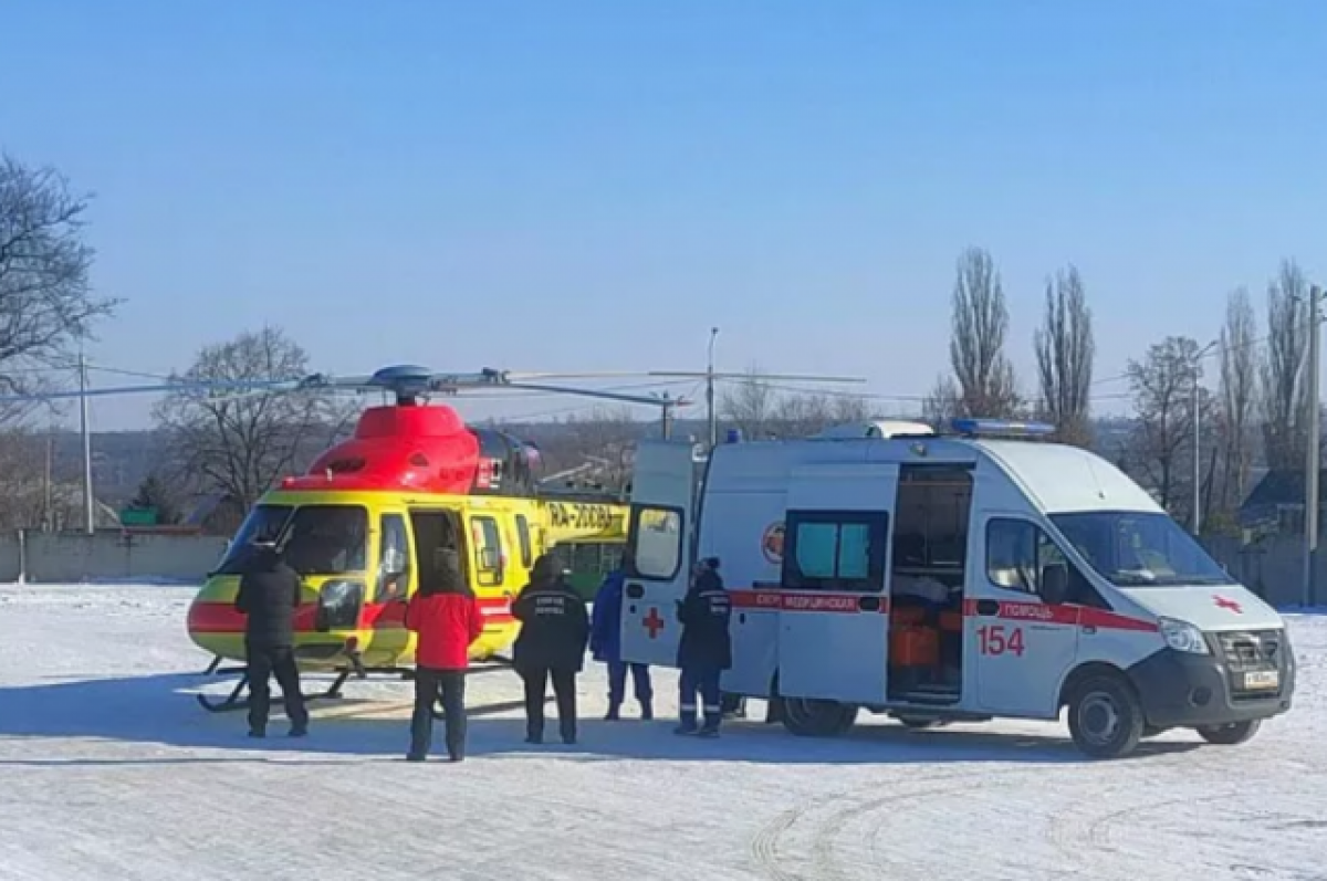    Пострадавшего при взрыве в Ефремове доставили в Тулу вертолётом санавиации