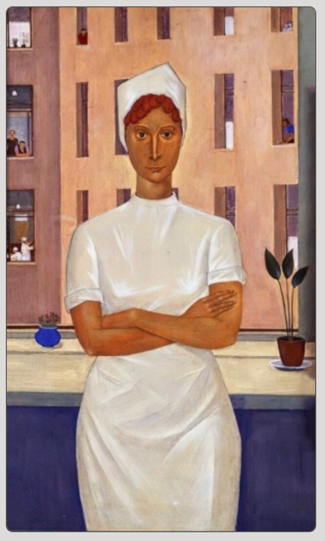 "Медсестра" Художник Глахтеев Геннадий Александрович