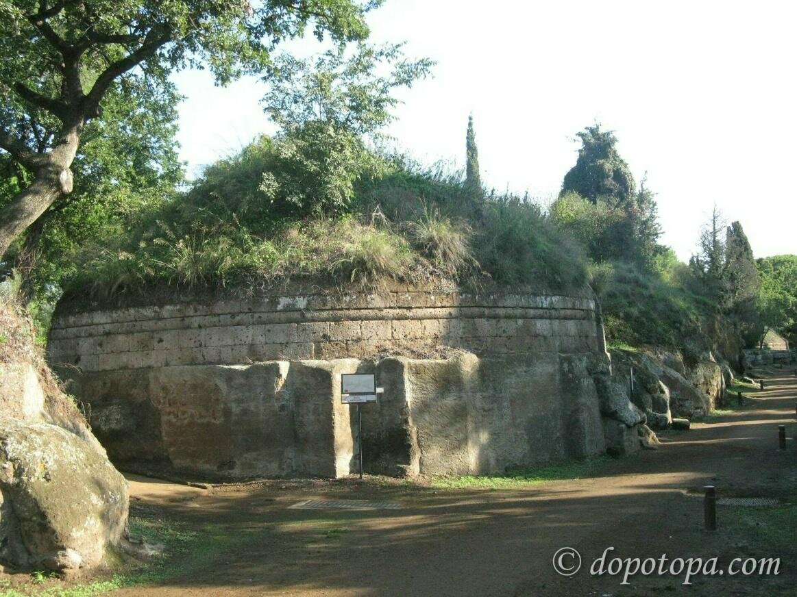 Этрусский некрополь Бандитачча, современность.