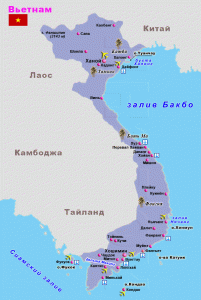 Фантьет-Муйне Карта - Фантьет-Муйнеа на Картах Вьетнама