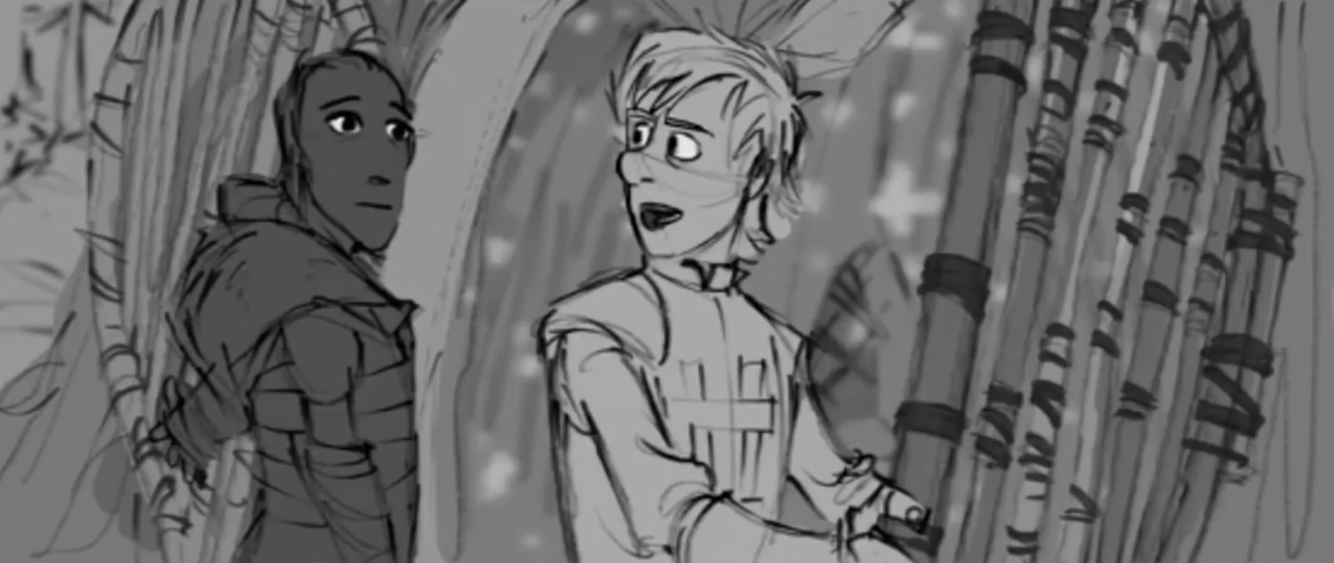 Фрагмент из удалённой сцены мультфильма "Как приручить дракона"