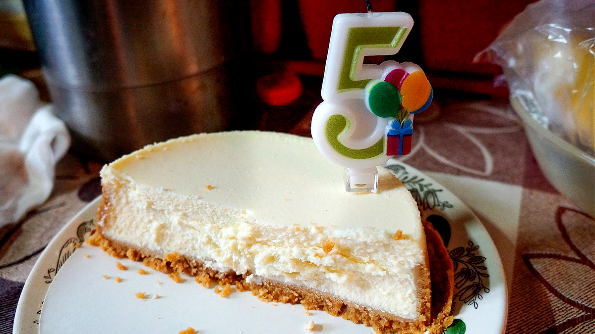 Остатки чизкейка "Нью-Йорк" после чаепития 