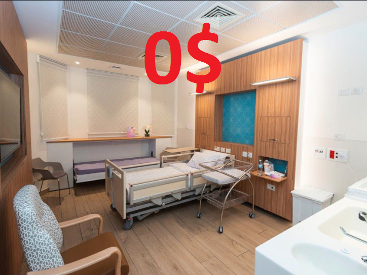 Все расходы покрывает страховка, для гражданина цена лечения 0$