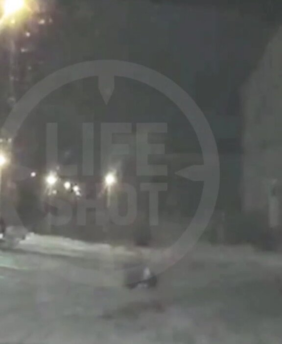 Кадры снятые таксистом, источник :LIFESHOT