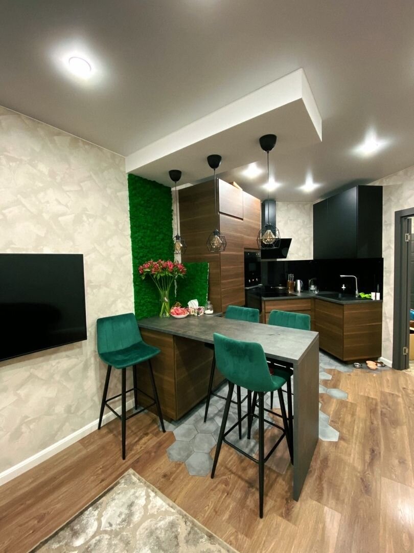 кухня не большая но очень уютная