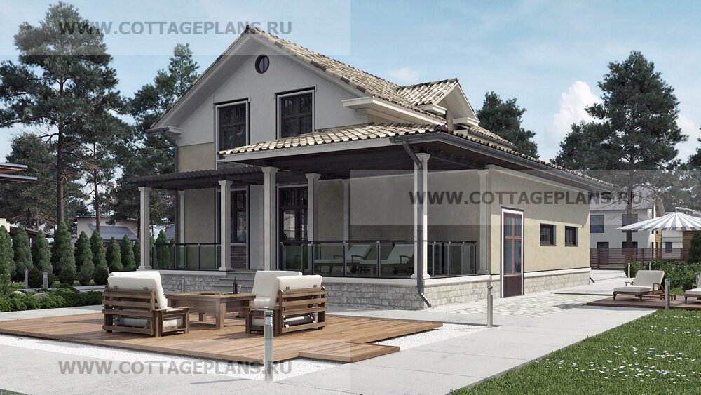 Фасады дома. Источник фото: https://www.cottageplans.ru