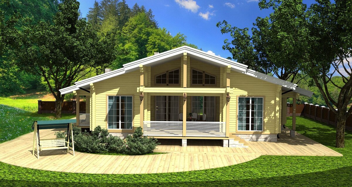 Проект деревянного дома S-115 от "Экохоум"