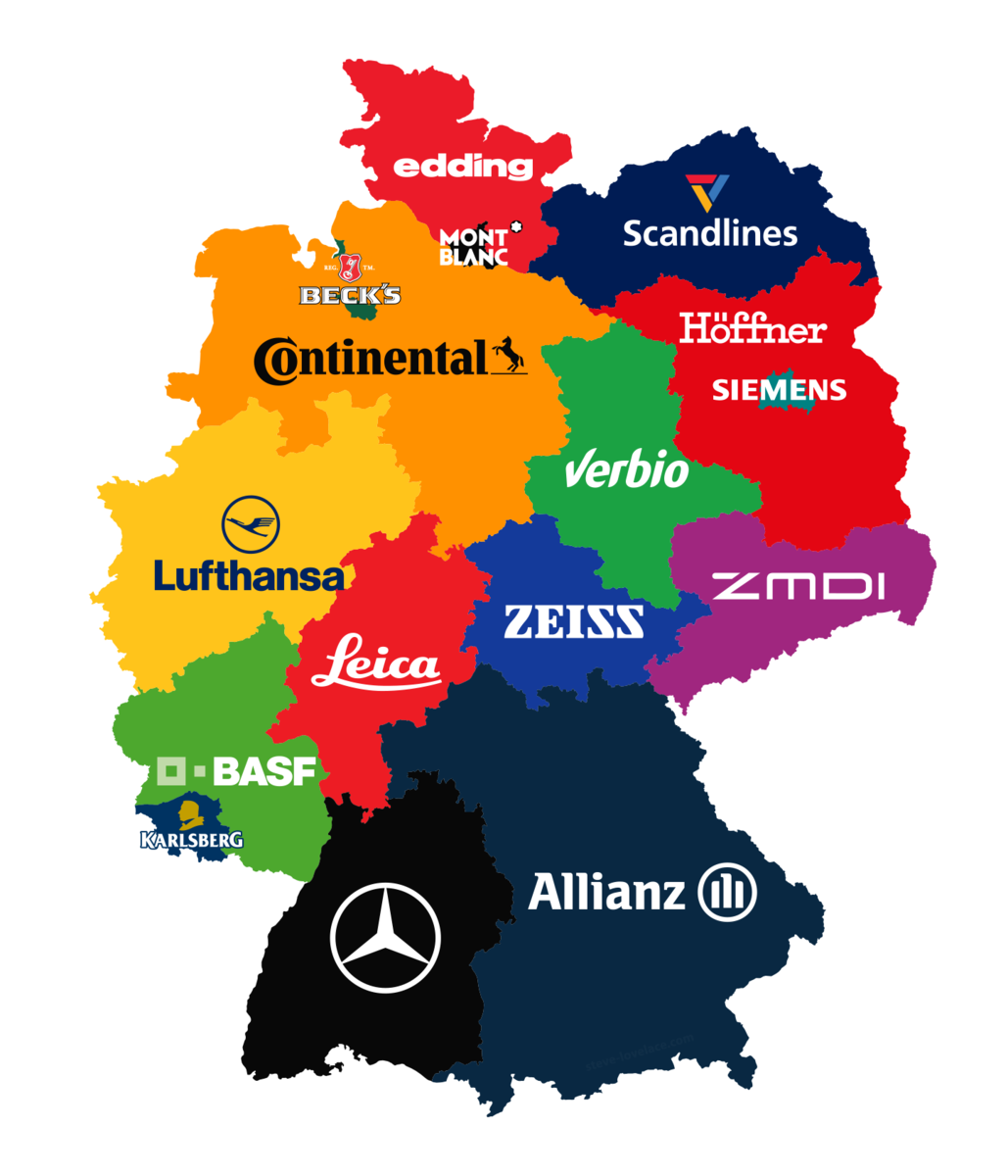 Germany regions. Германия. Карта. Земли Германии. Компании Германии на карте. Федеративные земли Германии.