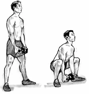 Тренировка с гантелями на все основные группы мышц для мужчин дома.
