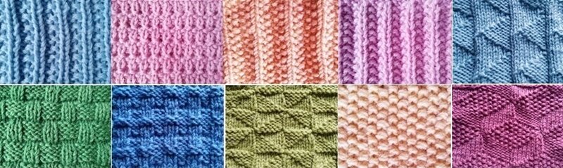 Двусторонние Узоры Спицами. 12 Простых, Но Красивых Схем.