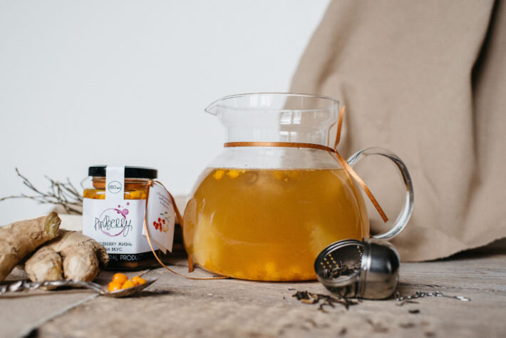 Облепиховый чай с имбирем защищает от простуды и повышает иммунитет