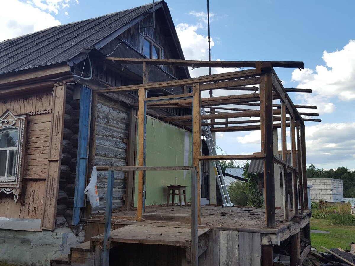 демонтируем пристройку