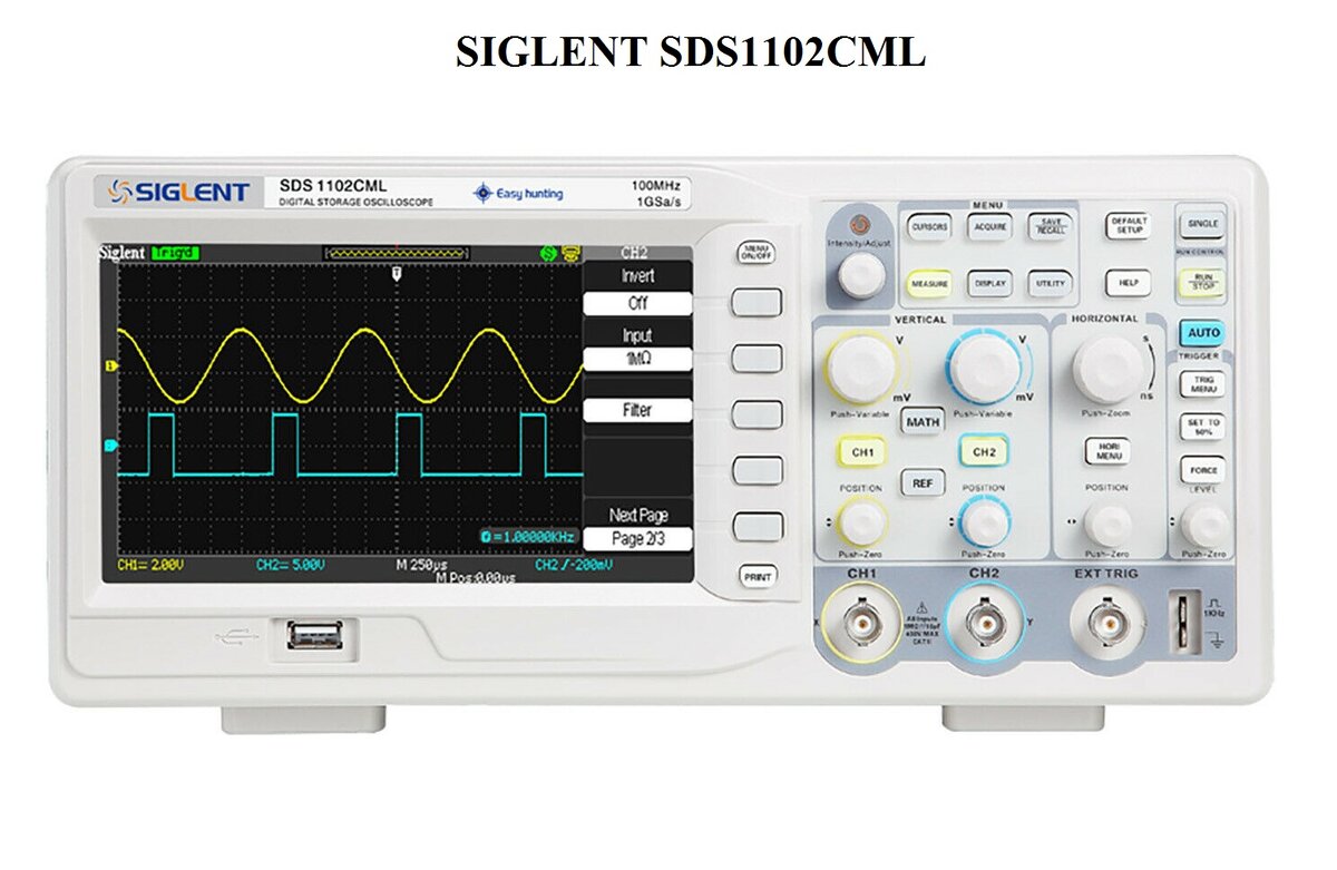 Рис.1 - SIGLENT SDS1102CML цифровой осциллограф