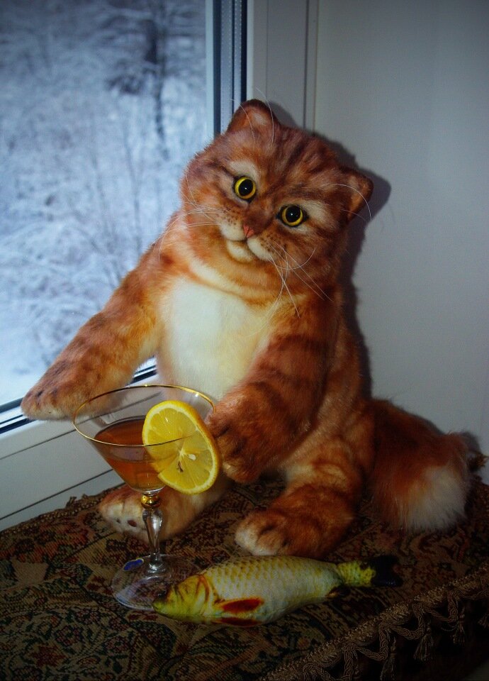 Фото любезно предоставлено мастером, создавшим кота - Pawel.Ross(или Павел Кочкин)