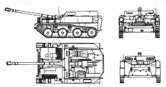 Чертеж САУ АСУ-57